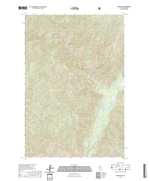 Shissler Peak, ID — USGS 7.5-minute topo (2024)