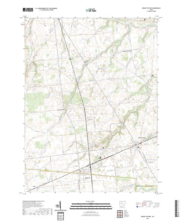 Mount Victory, OH — USGS 7.5-minute topo (2023)
