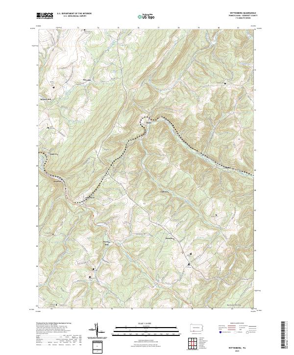 Wittenberg, PA — USGS 7.5-minute topo (2023)