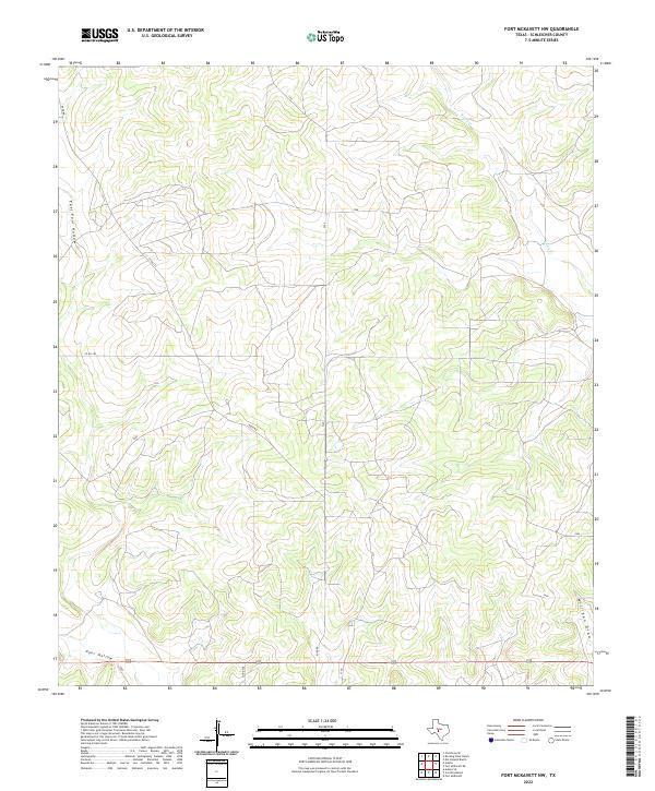 Fort McKavett NW, TX — USGS 7.5-minute topo (2022)