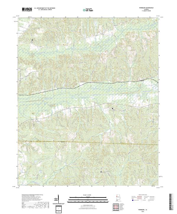 Fernbank, AL — USGS 7.5-minute topo (2024)