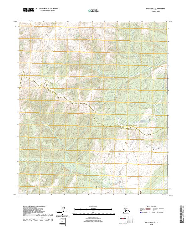 Big Delta B-4 NE, AK — USGS 7.5-minute topo (2024)