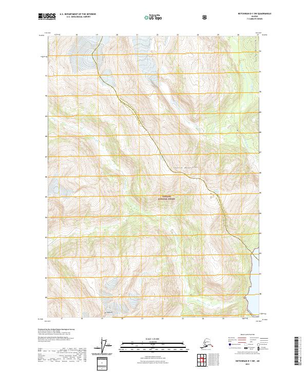 Ketchikan D-1 SW, AK — USGS 7.5-minute topo (2021)