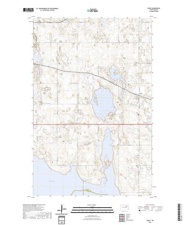 Crary, ND — USGS 7.5-minute topo (2024)