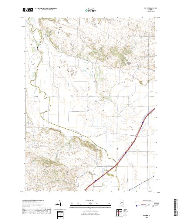 Erie NW, IL — USGS 7.5-minute topo (2024)