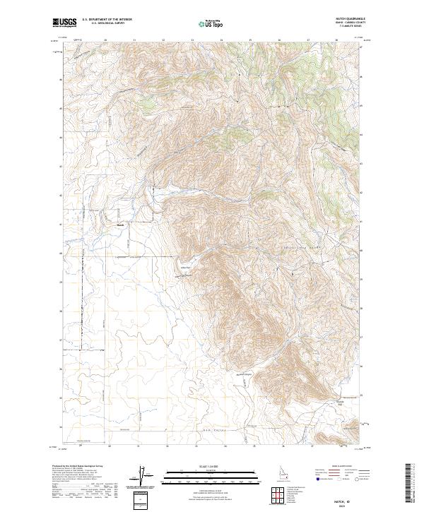 Hatch, ID — USGS 7.5-minute topo (2023)
