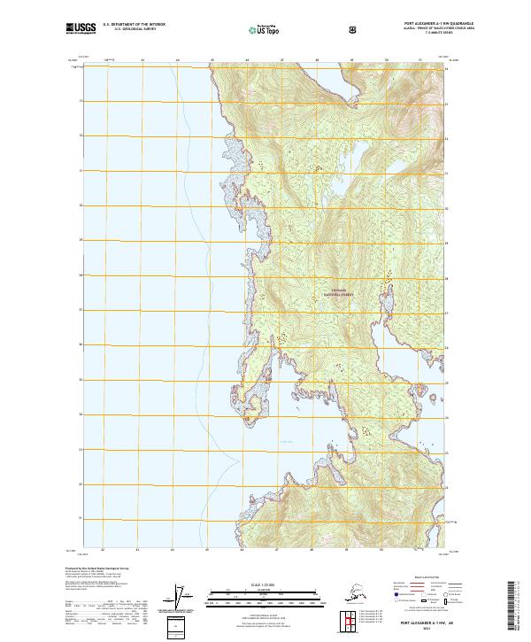 Port Alexander A-1 NW, AK — USGS 7.5-minute topo (2021)
