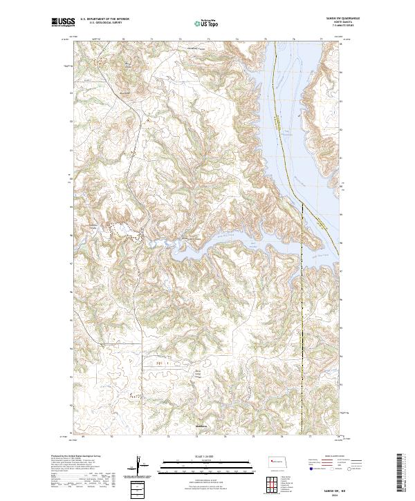 Sanish SW, ND — USGS 7.5-minute topo (2024)
