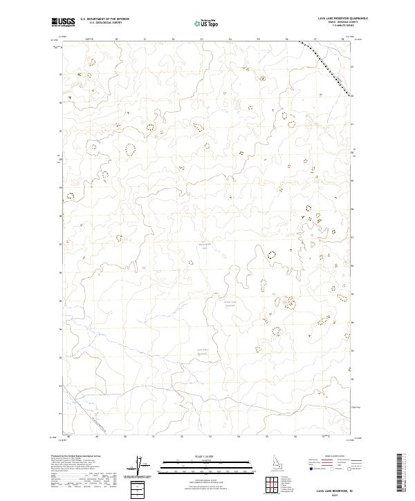 Lava Lake Reservoir, ID — USGS 7.5-minute topo (2023)