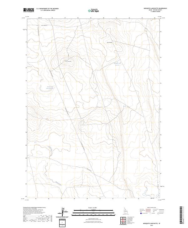 Mosquito Lake Butte, ID — USGS 7.5-minute topo (2023)