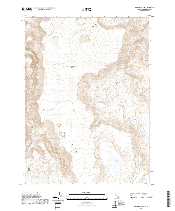 Rock Spring Table, NV — USGS 7.5-minute topo (2021)