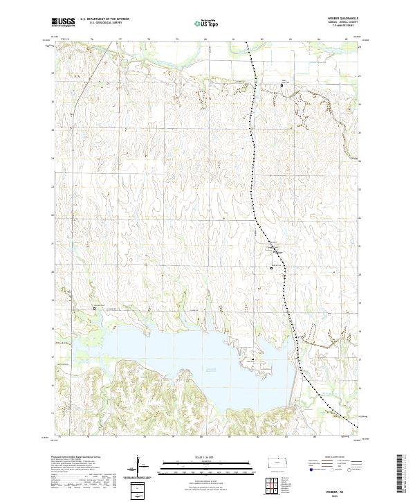 Webber, KS — USGS 7.5-minute topo (2022)