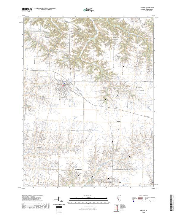 Virginia, IL — USGS 7.5-minute topo (2024)