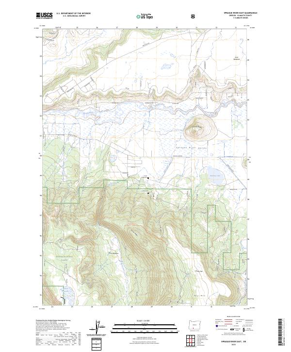 Sprague River East, OR — USGS 7.5-minute topo (2023)