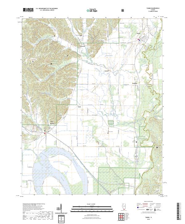 Tamms, IL — USGS 7.5-minute topo (2024)