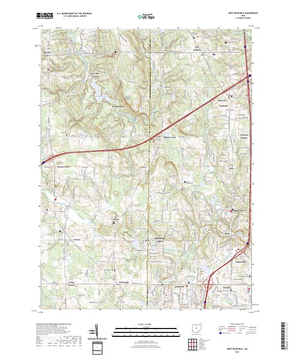 West Richfield, OH — USGS 7.5-minute topo (2023)
