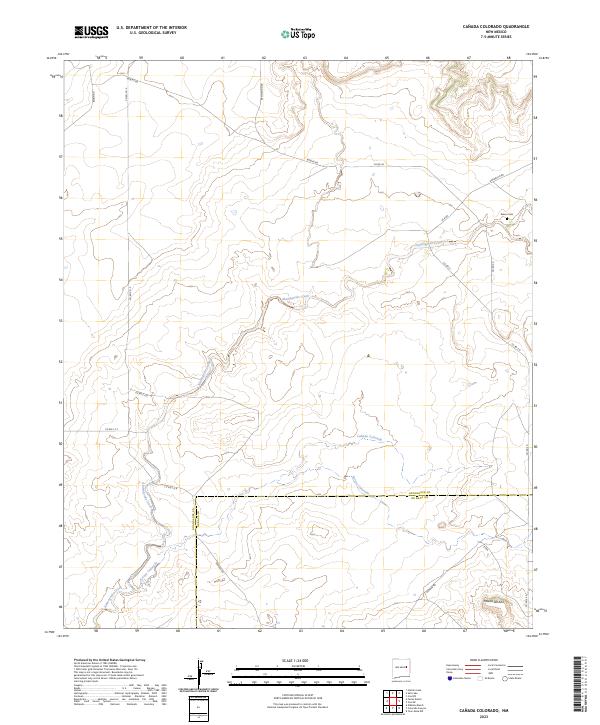Canada Colorado, NM — USGS 7.5-minute topo (2023)
