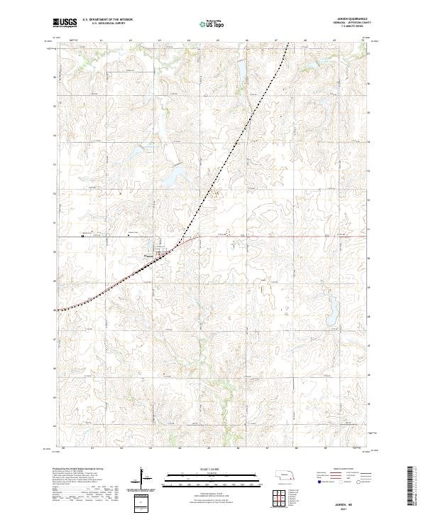 Jansen, NE — USGS 7.5-minute topo (2021)