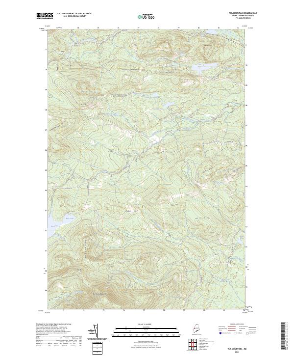 Tim Mountain, ME — USGS 7.5-minute topo (2024)