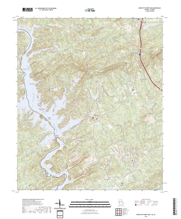 Bartletts Ferry Dam, GA-AL — USGS 7.5-minute topo (2024)