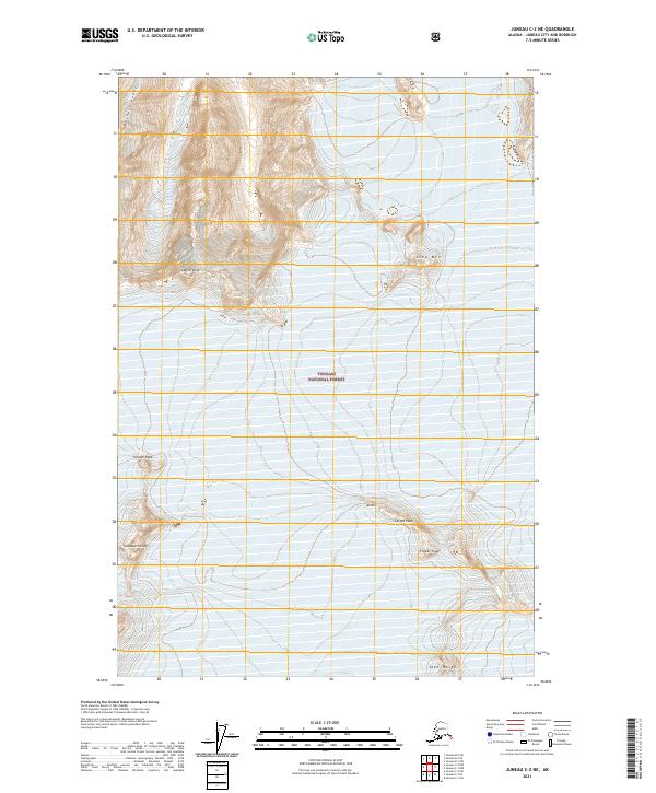 Juneau C-2 NE, AK — USGS 7.5-minute topo (2021)