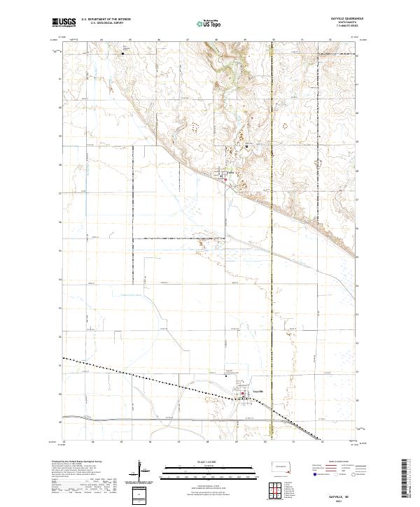Gayville, SD — USGS 7.5-minute topo (2021)
