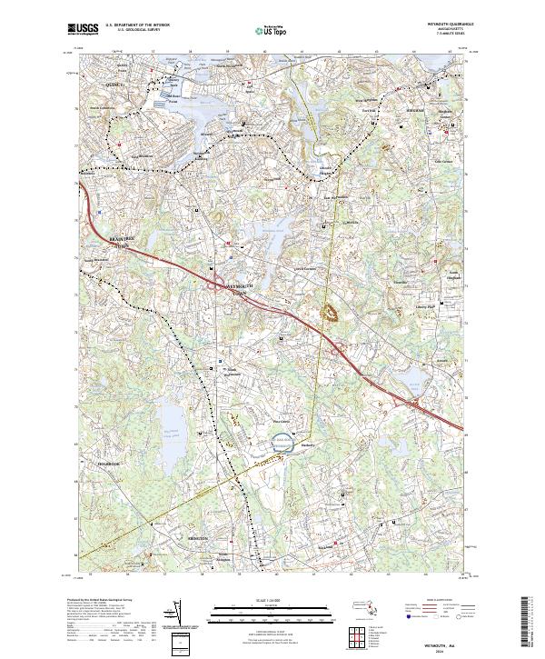 Weymouth, MA — USGS 7.5-minute topo (2024)