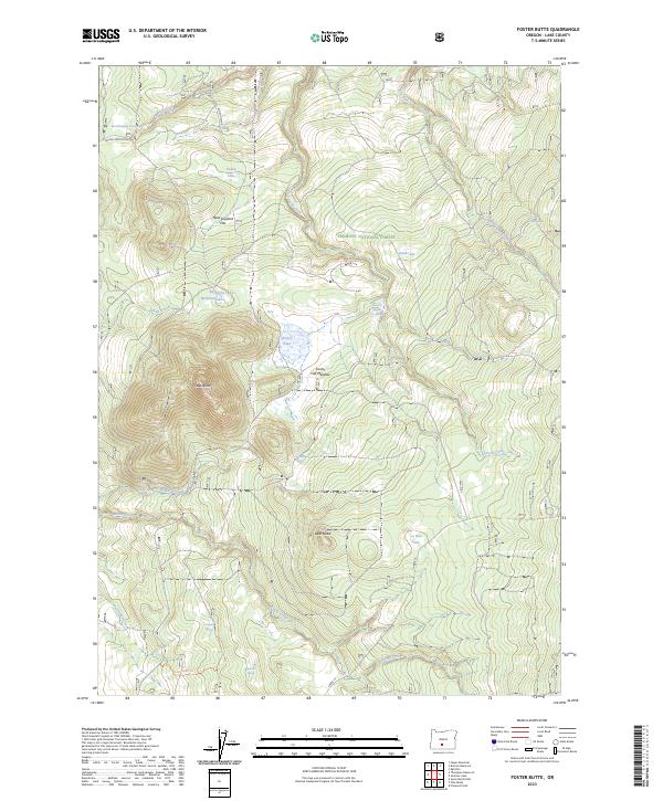 Foster Butte, OR — USGS 7.5-minute topo (2023)