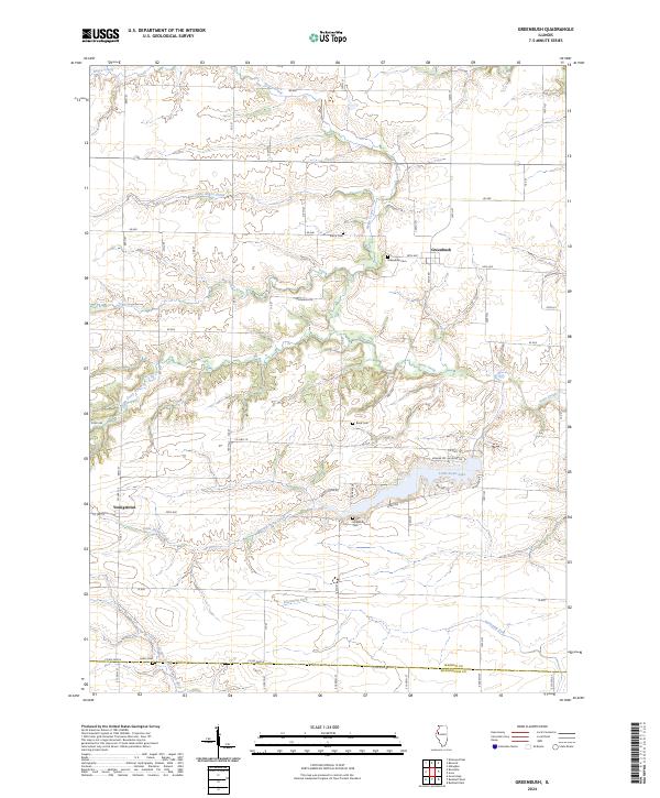 Greenbush, IL — USGS 7.5-minute topo (2024)