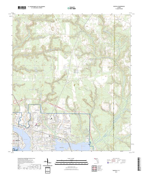 Niceville, FL — USGS 7.5-minute topo (2024)