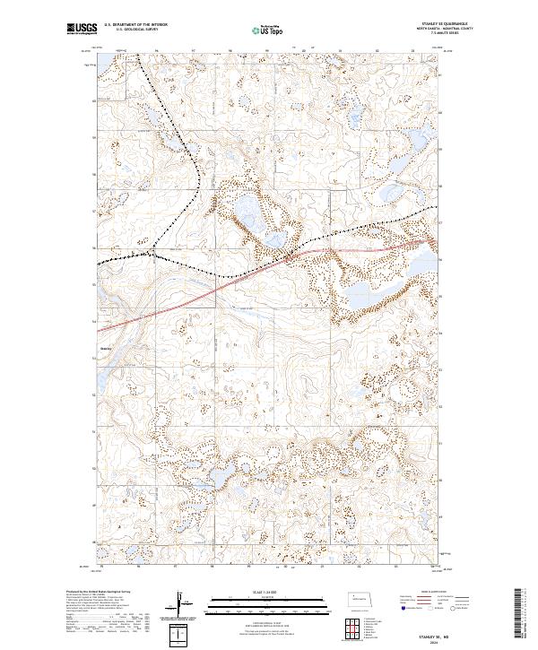 Stanley SE, ND — USGS 7.5-minute topo (2024)