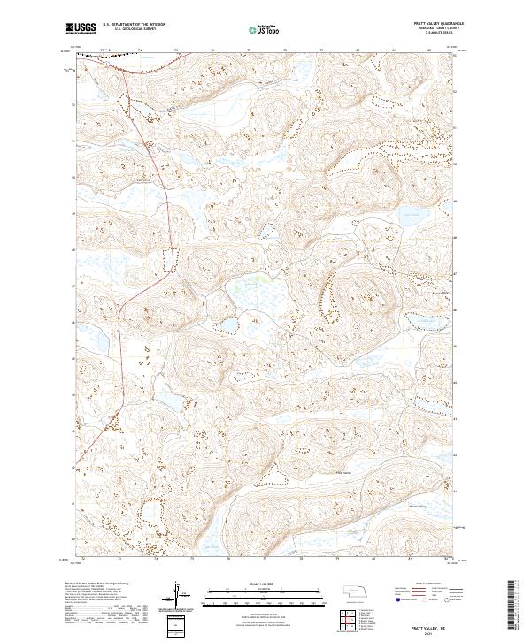 Pratt Valley, NE — USGS 7.5-minute topo (2021)
