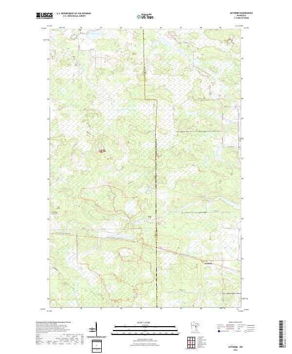 Automba, MN — USGS 7.5-minute topo (2022)
