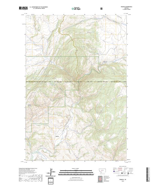 Francis, MT — USGS 7.5-minute topo (2024)
