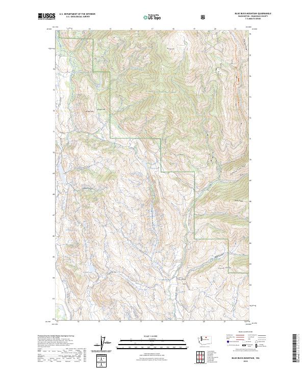 Blue Buck Mountain, WA — USGS 7.5-minute topo (2023)