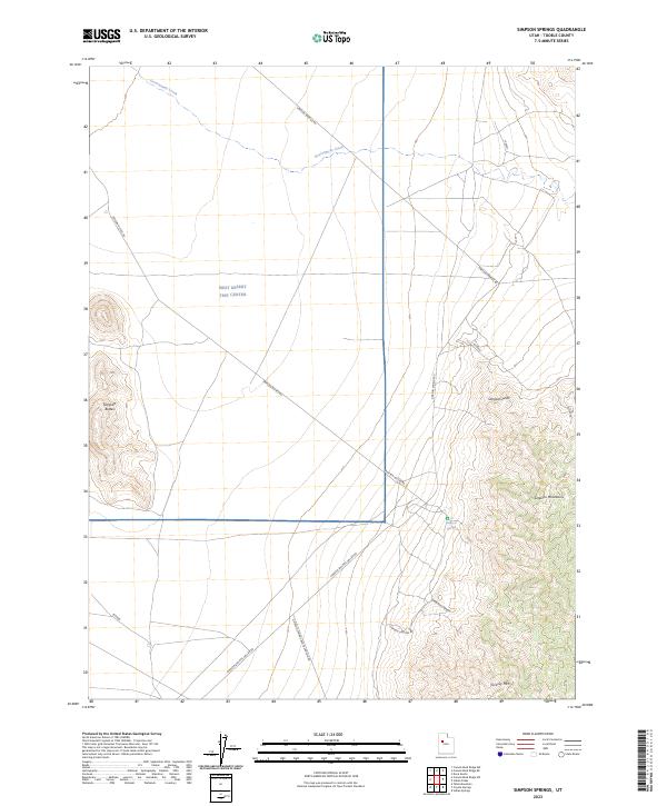 Simpson Springs, UT — USGS 7.5-minute topo (2023)