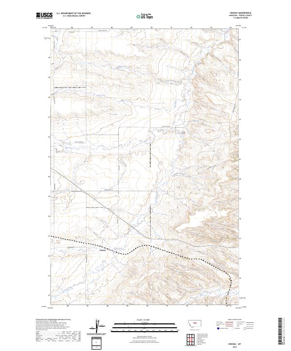Hoosac, MT — USGS 7.5-minute topo (2024)