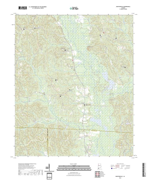 Newtonville, AL — USGS 7.5-minute topo (2024)