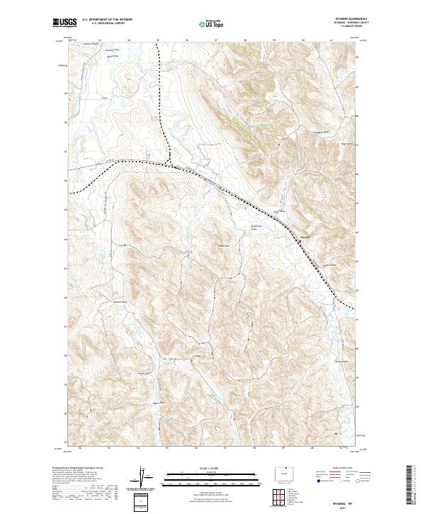 Wyarno, WY — USGS 7.5-minute topo (2021)
