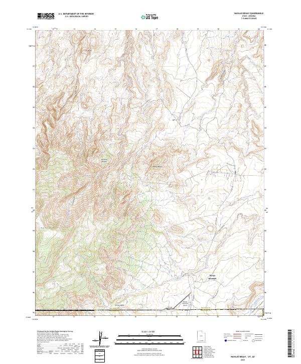 Navajo Begay, UT-AZ — USGS 7.5-minute topo (2023)