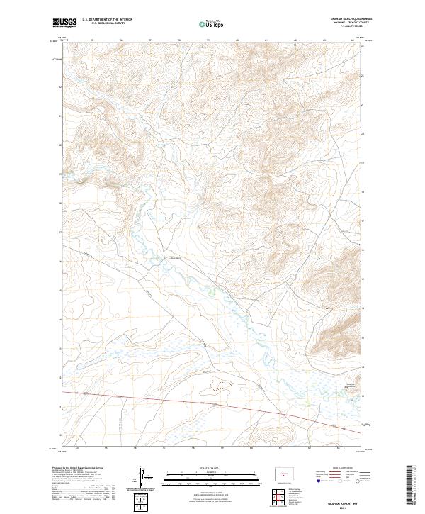 Graham Ranch, WY — USGS 7.5-minute topo (2021)