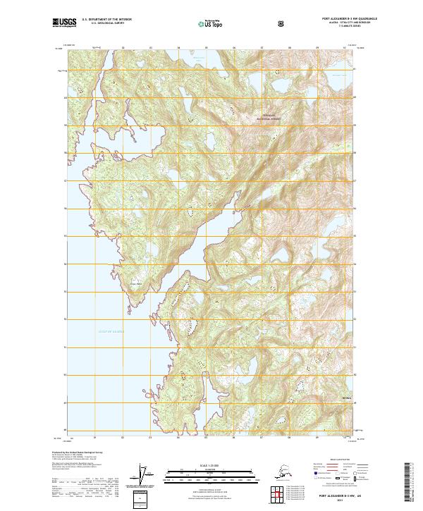 Port Alexander B-3 NW, AK — USGS 7.5-minute topo (2021)