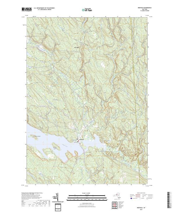 Redfield, NY — USGS 7.5-minute topo (2023)