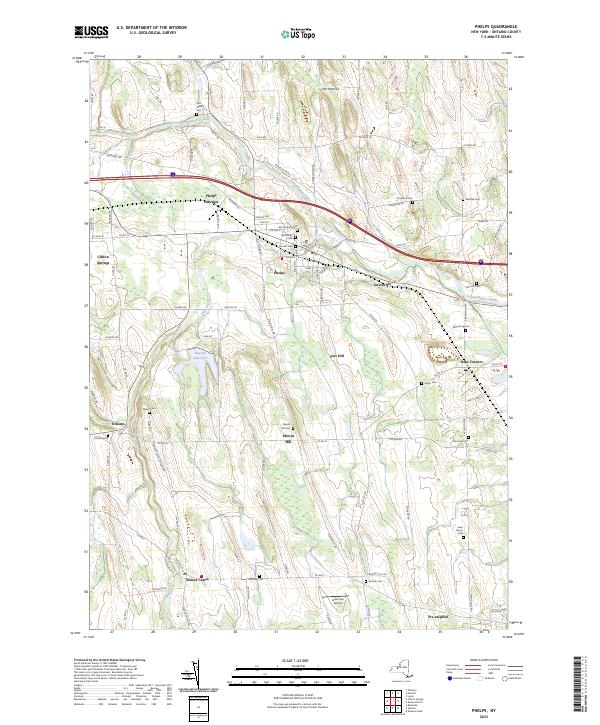 Phelps, NY — USGS 7.5-minute topo (2023)