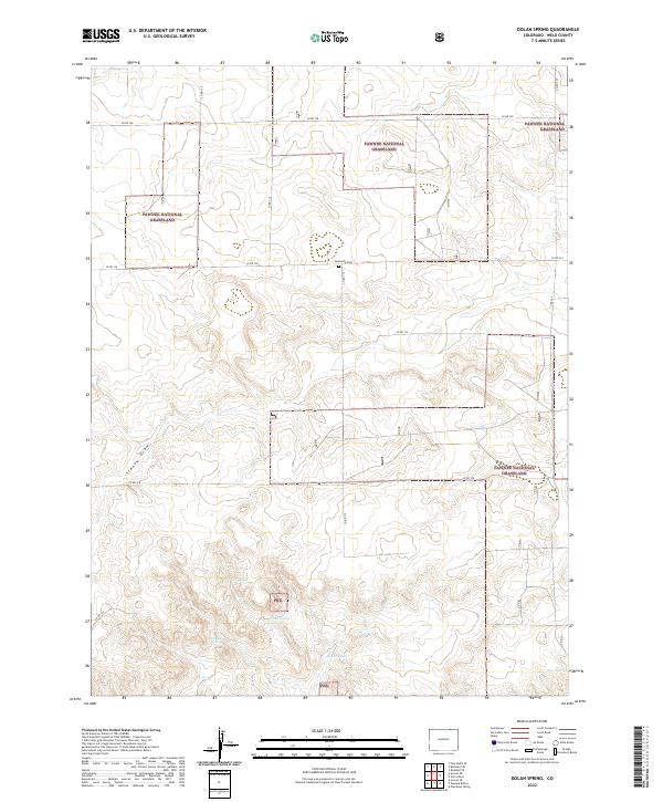Dolan Spring, CO — USGS 7.5-minute topo (2022)