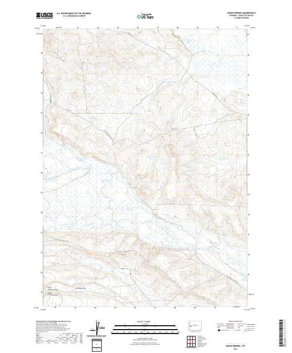 Onion Springs, WY — USGS 7.5-minute topo (2021)
