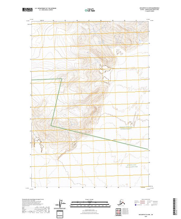 McCarthy D-6 NW, AK — USGS 7.5-minute topo (2023)