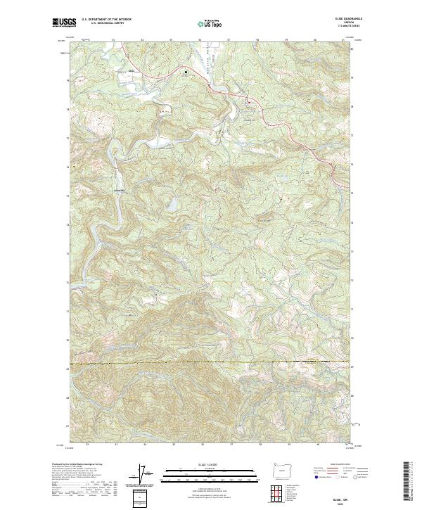 Elsie, OR — USGS 7.5-minute topo (2023)