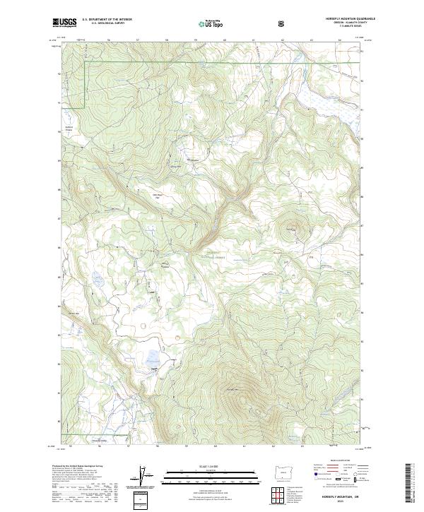 Horsefly Mountain, OR — USGS 7.5-minute topo (2023)