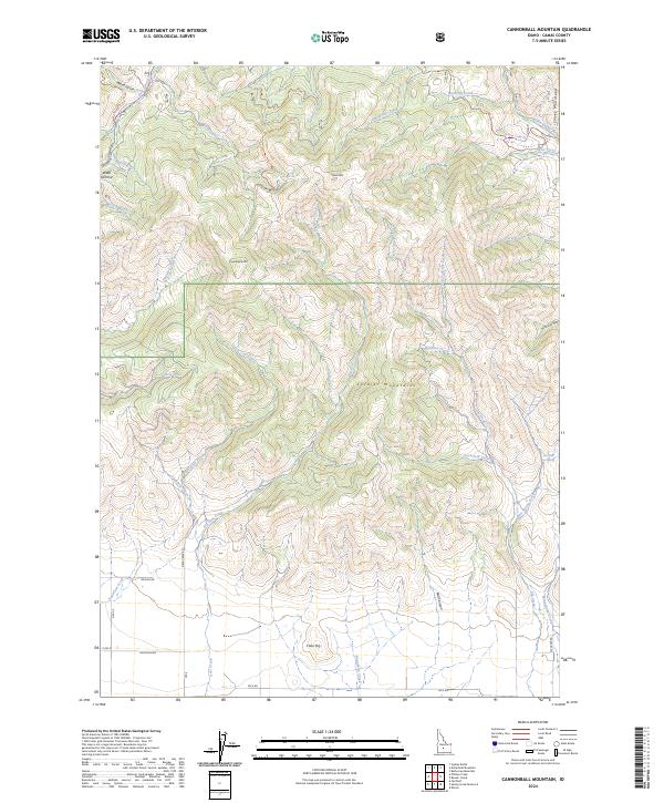 Cannonball Mountain, ID — USGS 7.5-minute topo (2024)